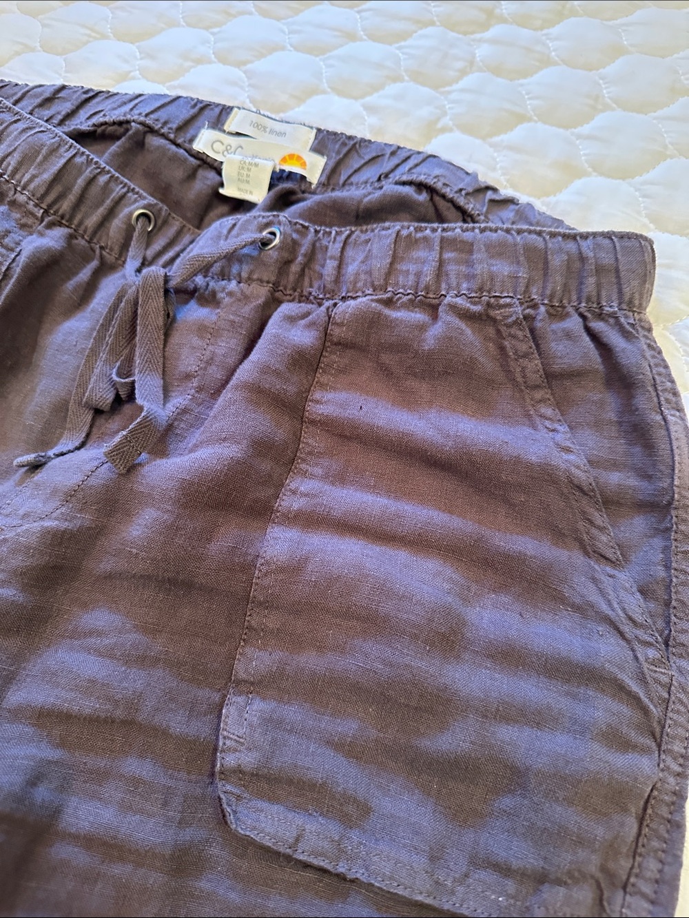 C&C California Women's Charcoal Drawstring Joggers - Picture 3 of 4